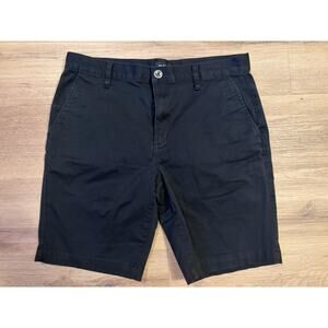 RVCA Week End Stretch Shorts Mens 34 Black Casual Chino
